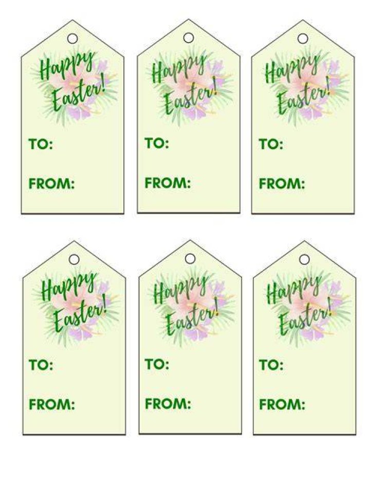 Easter Free Printable Gift Tags Easter Free Printable Gift Tags